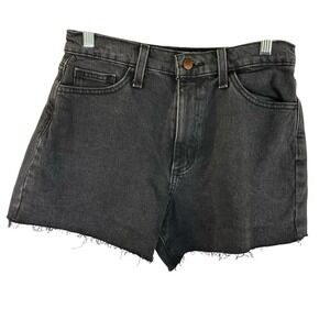 Universal Thread Highest‎ Rise Denim Shortie Shorts Black Wash Womens Size 6